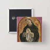Saint Dominic (tempera op panel) Vierkante Button 5,1 Cm (Voorkant /achterkant)