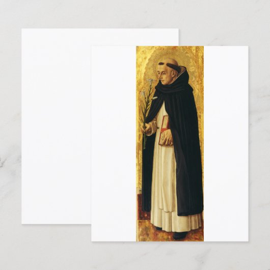 Saint Dominic van Carlo Crivelli (Voorkant / Achterkant)