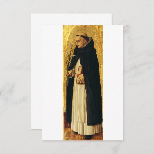 Saint Dominic van Carlo Crivelli Bedankkaart (Voorkant / Achterkant)