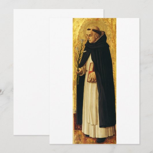 Saint Dominic van Carlo Crivelli Kaart (Voorkant / Achterkant)