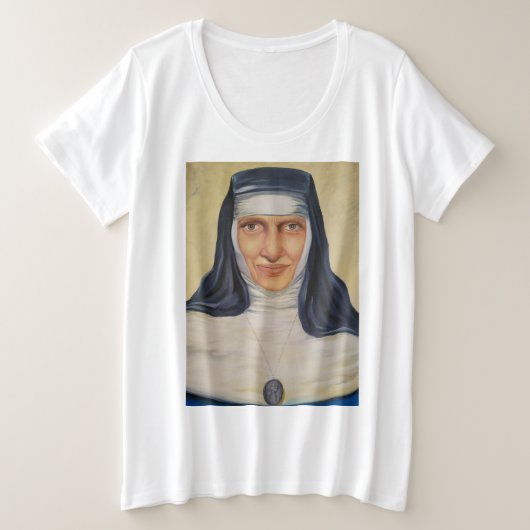 Saint Dulce of the Poor Grote Maat T-shirt (Design voorkant)