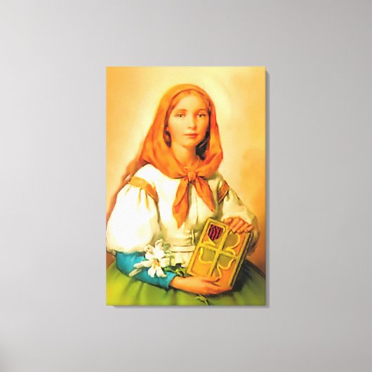 Saint Dymphna Canvas Afdruk (Voorkant)