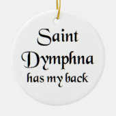 saint dymphna keramisch ornament (Voorkant)