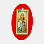 Saint Dymphna-Patron van psychische aandoeningen Keramisch Ornament (Rechts)