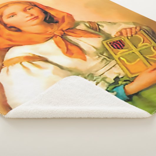 Saint Dymphna Sherpa Deken (3/4)