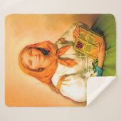 Saint Dymphna Sherpa Deken (Voorkant (horizontaal))