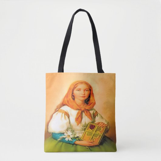 Saint Dymphna Tote Bag (Voorkant)