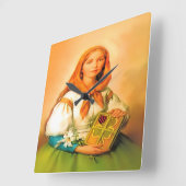 Saint Dymphna Vierkante Klok (Hoek)