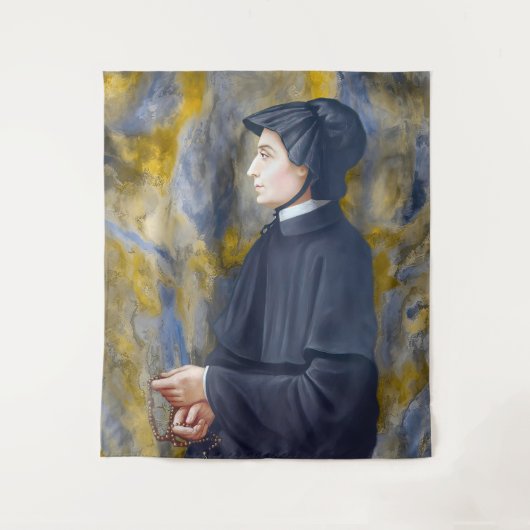 Saint Elizabeth Ann Seton katholieke Saint Wandkleed (Voorkant)