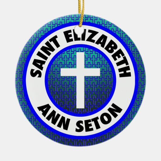 Saint Elizabeth Ann Seton Keramisch Ornament (Voorkant)
