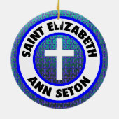Saint Elizabeth Ann Seton Keramisch Ornament (Achterkant)