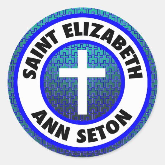 Saint Elizabeth Ann Seton Ronde Sticker (Voorkant)