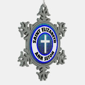 Saint Elizabeth Ann Seton Tin Sneeuwvlok Ornament (Links)
