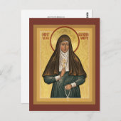 Saint Elizabeth de New Martryr Prayer Card Briefkaart (Voorkant / Achterkant)
