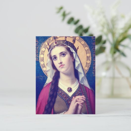 Saint Elizabeth of Hungary Briefkaart (Staand voorkant)