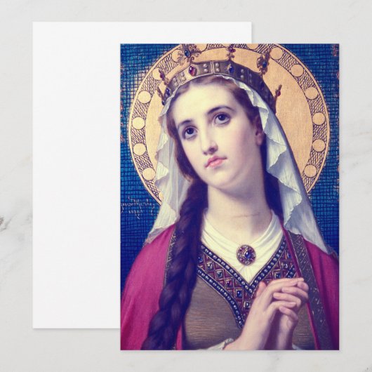 Saint Elizabeth of Hungary Kaart (Voorkant / Achterkant)