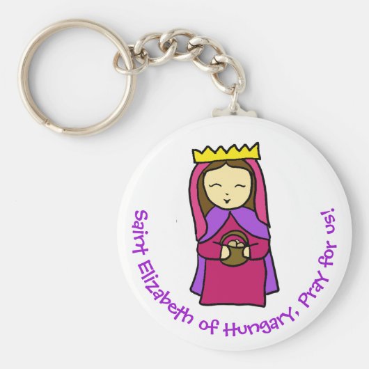 Saint Elizabeth of Hungary Kinder Sleutelhanger (Voorkant)