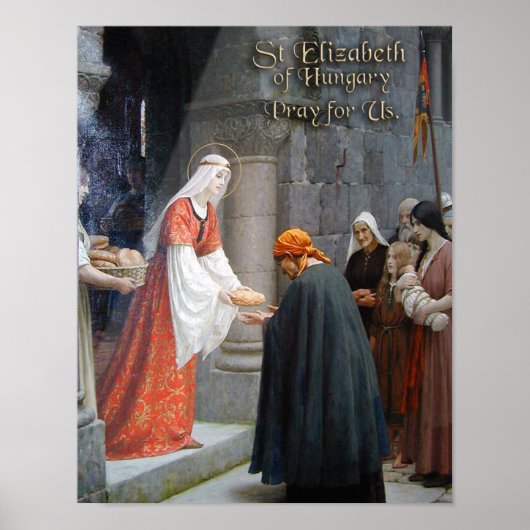 Saint Elizabeth of Hungary Poster (Voorkant)
