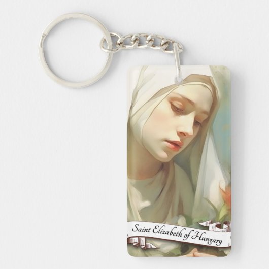 Saint Elizabeth of Hungary Sleutelhanger (Voorkant)