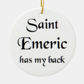 saint emeric coffee mug keramisch ornament (Voorkant)