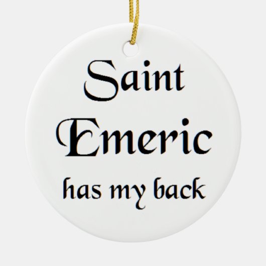 saint emeric koffiemok keramisch ornament (Voorkant)