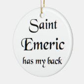saint emeric koffiemok keramisch ornament (Links)