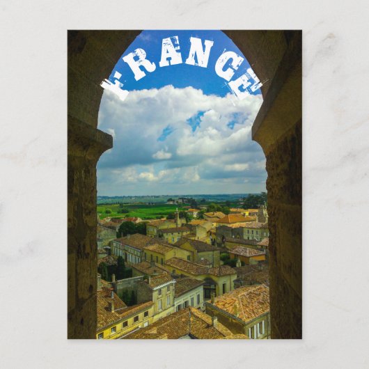 Saint-Émilion France Architecture French Gironde Briefkaart (Voorkant)