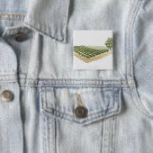 Saint-Emilion, Frankrijk Vierkante Button 5,1 Cm (In situ)