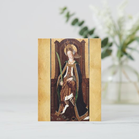 SAINT ENGRATIA Santa Engracia de Zaragoza Feestdagenkaart (Staand voorkant)