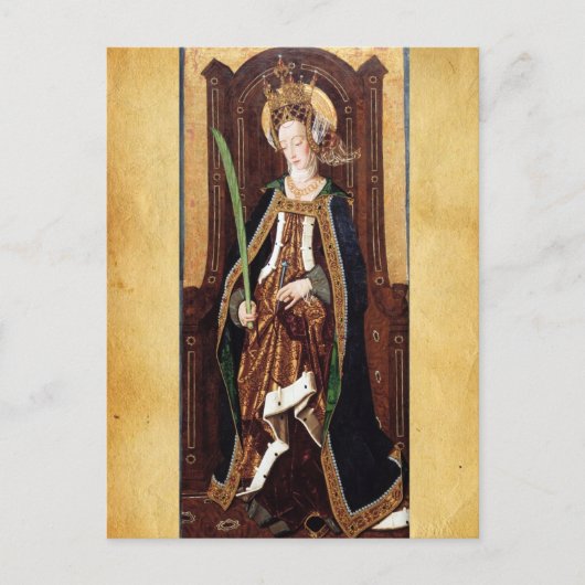 SAINT ENGRATIA Santa Engracia de Zaragoza Feestdagenkaart (Voorkant)