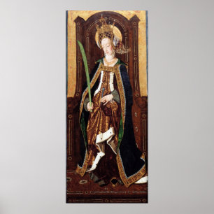 SAINT ENGRATIA Santa Engracia de Zaragoza Poster