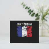 Saint-Étienne France Flag French Briefkaart (Staand voorkant)