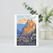 Saint Etienne, Frankrijk Briefkaart (Staand voorkant)