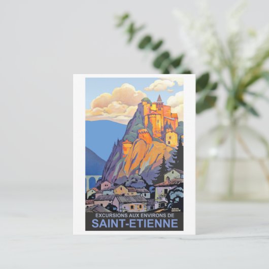 Saint Etienne, Frankrijk Briefkaart (Staand voorkant)