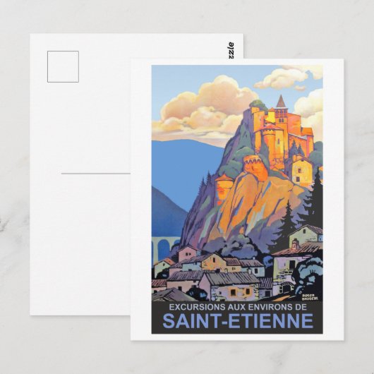 Saint Etienne, Frankrijk Briefkaart (Voorkant / Achterkant)