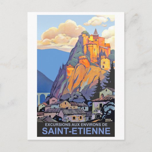 Saint Etienne, Frankrijk Briefkaart (Voorkant)