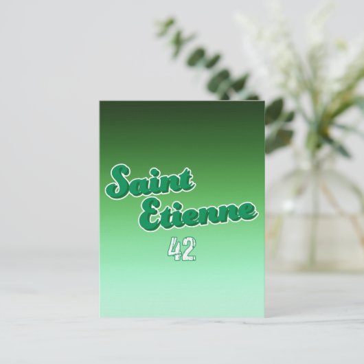 Saint-Etienne Frankrijk Briefkaart (Staand voorkant)