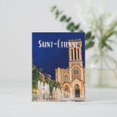 Saint-Étienne Photo Vintage Briefkaart (Staand voorkant)