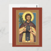 Saint Euphrosynos de Cook Prayer-kaart Briefkaart (Voorkant / Achterkant)