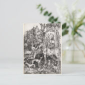 Saint Eustace Engraving door Albrecht Durer Briefkaart (Staand voorkant)