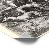 Saint Eustace Engraving door Albrecht Durer Poster (Hoek)