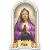 Saint Fani Willis Gebedskaars Sticker (Voorkant)