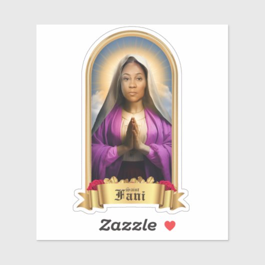 Saint Fani Willis Gebedskaars Sticker (Vel)