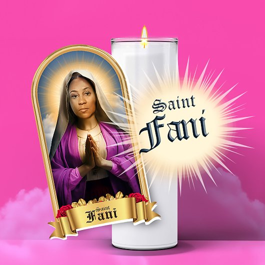 Saint Fani Willis Gebedskaars Sticker
