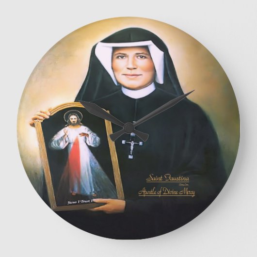 Saint Faustina Apostle of Divine Mercy Grote Klok (Voorkant)
