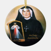 Saint Faustina, Divine Mercy Keramisch Ornament (Voorkant)