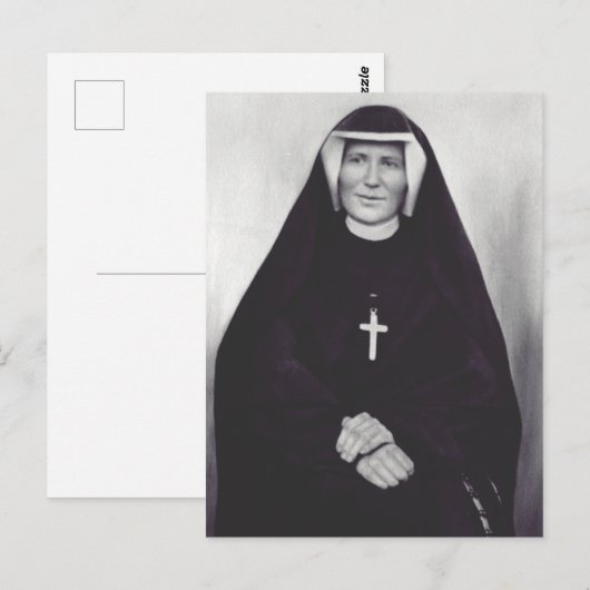 Saint Faustina Kowalska Briefkaart (Voorkant / Achterkant)