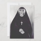 Saint Faustina Kowalska Feestdagenkaart (Voorkant)