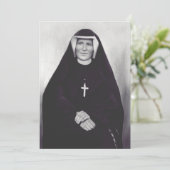 Saint Faustina Kowalska Feestdagenkaart (Staand voorkant)