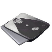 Saint Faustina Kowalska Laptop Sleeve (Voorkant onderkant)